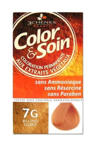 Color Soin Saç Boyası 7G Blond Dore Golden Blond Altın Sarısı