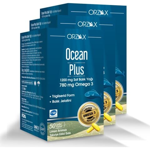 Ocean Plus 1200 mg 50 Kapsül (3 Kutu)