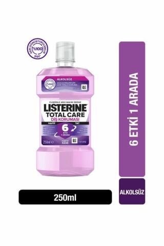 Listerine Total Care Zero Diş Koruması Alkolsüz  Hafif Tat Ağız Bakım Suyu 250 ml