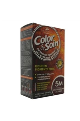 Color Soin Organik Saç Boyası 5M Açık Maun Kestanesi