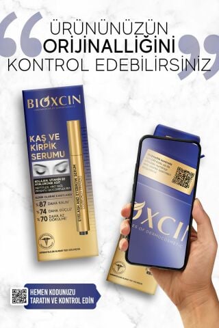 Bioxcin Kaş Kirpik Serumu - Kolajen Hyaluronik Asit Hint Yağı Keratin Peptidleri B5 Biocomplex B11-
