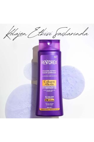 Restorex Collagen & Biotin Hacimsiz Saçlar Için Dolgunlaştırıcı Şampuan 500ml